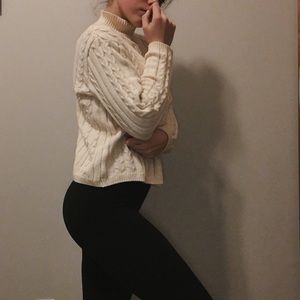 Cream Cable Knit Chunky Sweater